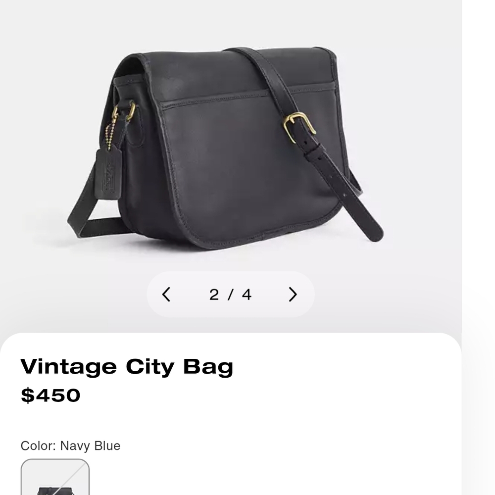 Coach Blue Crossbody Bag - Picture 12 of 13